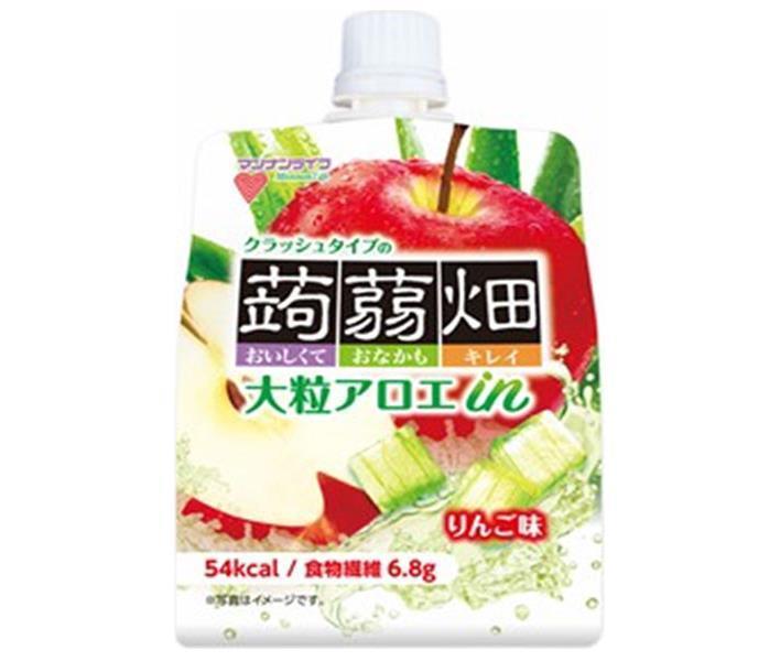 Mannan Life Large Grain Aloe in Crushed Type Konnyaku Hatake Apple Flavor 150g Pouch x 30 Pieces [Shipped in Japan]