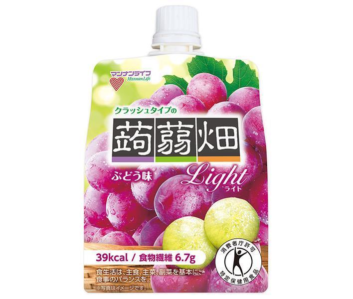 Mannan Life Crushed Type Konnyakubatake Light Grape Flavor [Food for Specified Health Uses Special Insurance] 150g pouch x 30 pieces [Shipped in Japan]