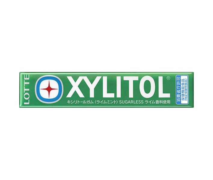 Lotte Xylitol Gum Lime Mint [Food for Specified Health Uses] 21g (14 tablets) x 20 pieces [Shipped in Japan]