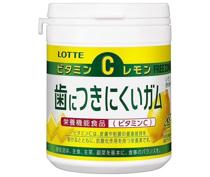 ロッテ 歯につきにくいガム レモン ボトル 138g×6個入【日本出荷】