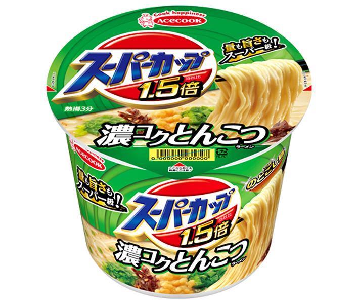 Acecook Super Cup 1.5x Tonkotsu Ramen 111g x 12 pieces [Shipped in Japan]