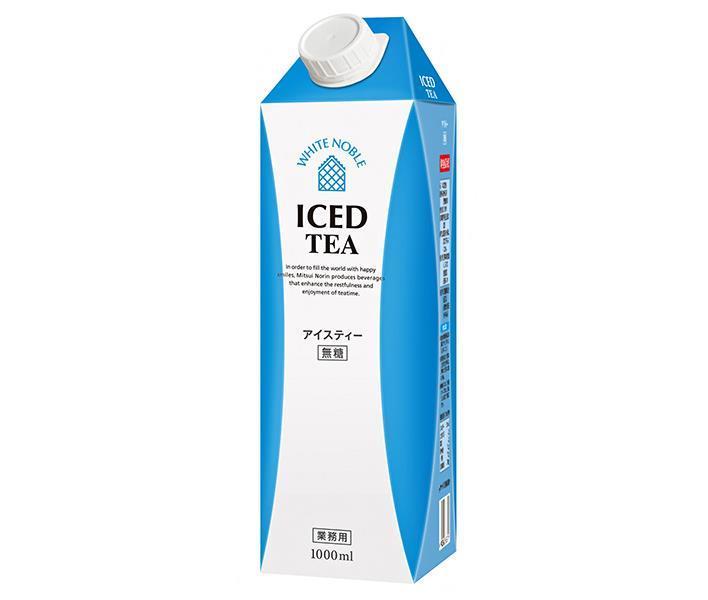 Mitsui Norin White Noble Iced Tea Sugar Free 1L Paper Pack x 6 pieces [Shipped in Japan]