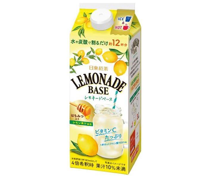 三井農林 日東紅茶 レモネードベース 490ml紙パック×12本入【日本出荷】