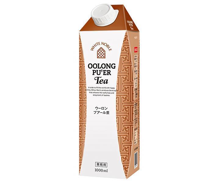 三井農林 ホワイトノーブル ウーロンプアール茶 1L紙パック×6本入【日本出荷】