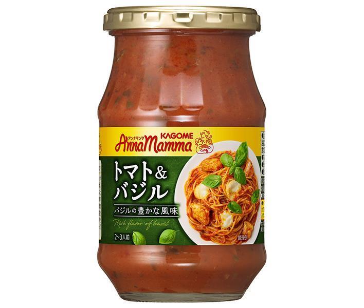 Kagome Annamamma Tomato & Basil 330g bottles x 12 (6 x 2) bottles [Shipped in Japan]