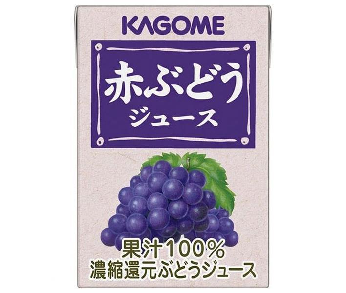カゴメ 赤ぶどうジュース 100ml紙パック×36本入【日本出荷】