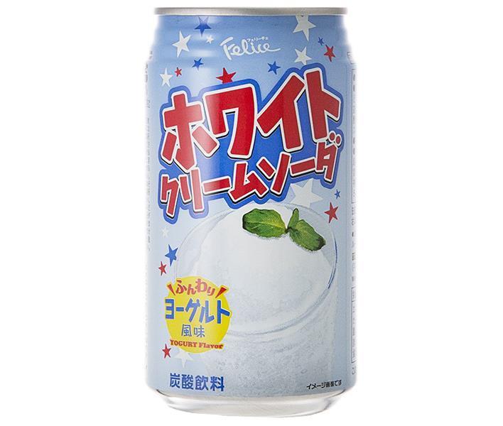 富永貿易 フェリーチェ ホワイトクリームソーダ 350ml缶×24本入【日本出荷】