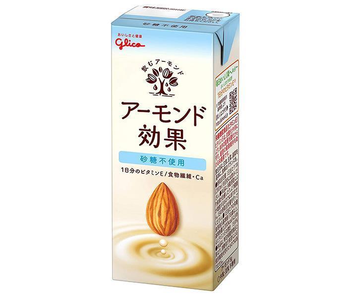 グリコ乳業 アーモンド効果 砂糖不使用 200ml紙パック×24本入【日本出荷】