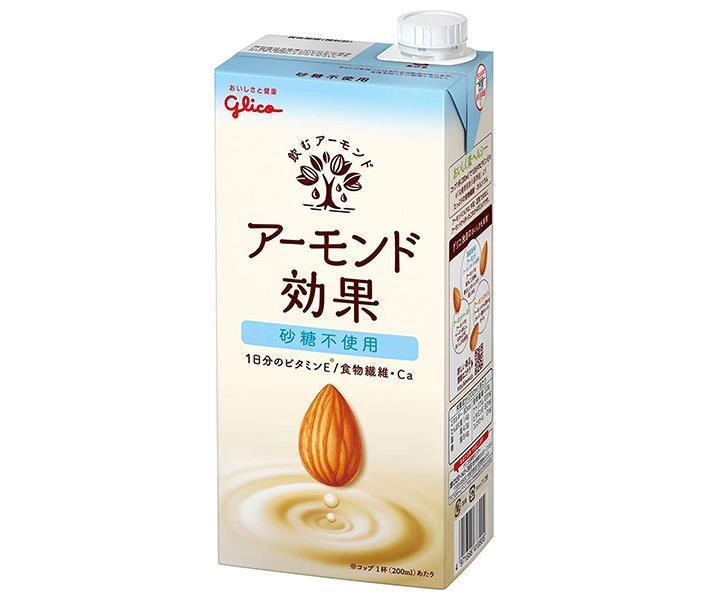 グリコ乳業 アーモンド効果 砂糖不使用 1000ml紙パック×6本入【日本出荷】
