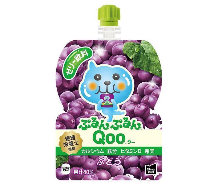 Coca-Cola Minute Maid Purunpurun Qoo Grape 125g pouch x 6 pieces [Shipped in Japan]