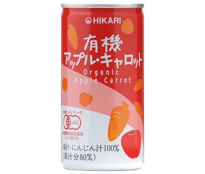 光食品 有機アップル キャロット 190g缶×30本入【日本出荷】