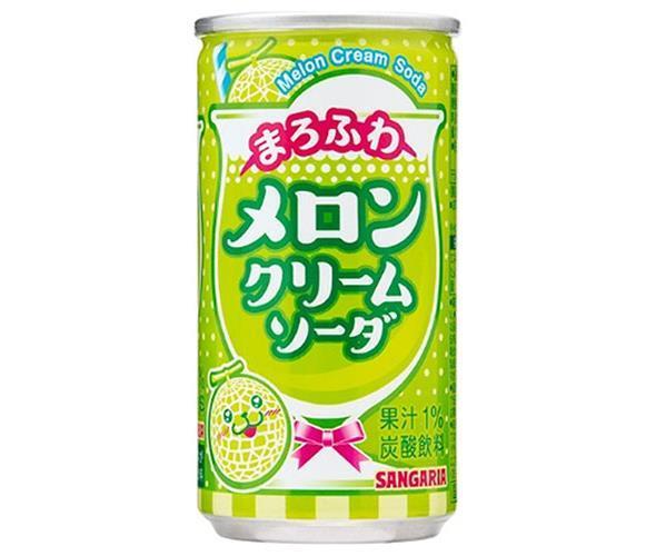 サンガリア まろふわメロンクリームソーダ 190g缶×30本入【日本出荷】