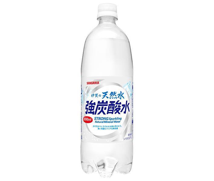 Sangaria Iga Natural Water Strong Carbonated Water 1L PET Bottles x 12 Bottles [Shipped in Japan]