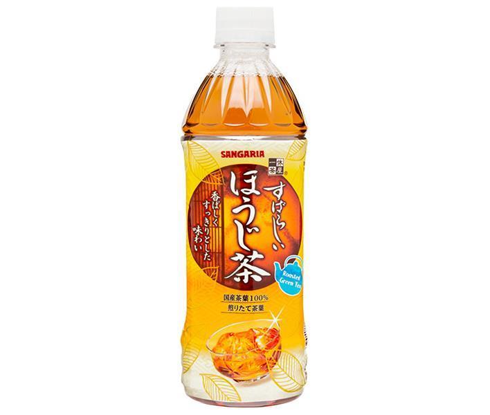 Sangaria Amazing Houjicha 500ml PET bottle x 24 bottles [Shipped in Japan]