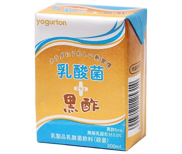 Yogurtn Dairy Lactic Acid Bacteria Plus Black Vinegar 200ml paper pack x 16 pieces [shipped in Japan]
