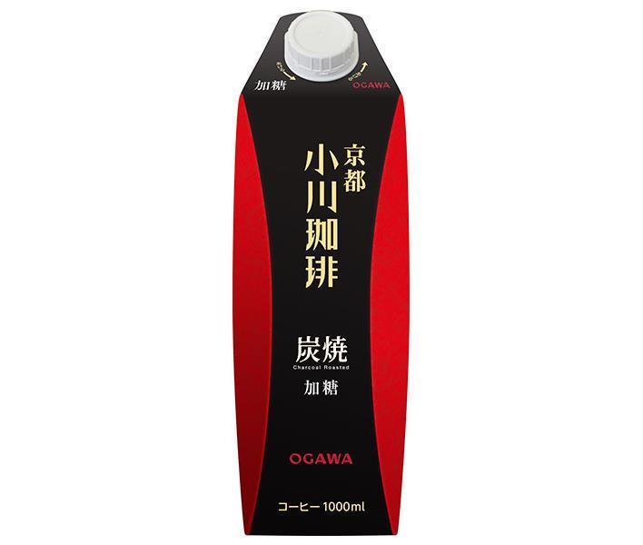 Ogawa Coffee Ogawa Coffee Store Charcoal Coffee Sweetened 1000ml Paper Pack x 12 (6 x 2) [Shipped in Japan]