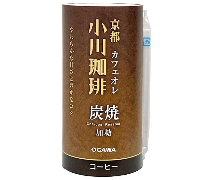 小川珈琲 京都 小川珈琲 炭焼珈琲 カフェオレ 加糖 195gカート缶×15本入【日本出荷】