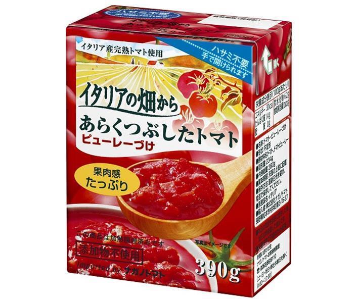 Nagano Tomato Roughly crushed tomatoes from Italian fields with puree 390g x 12 boxes [shipped in Japan]