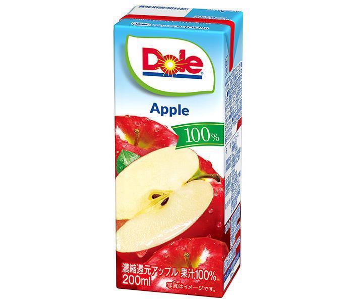 雪印メグミルク Dole(ドール) アップル100% 200ml紙パック×18本入【日本出荷】