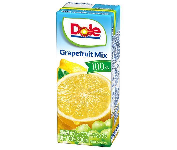 雪印メグミルク Dole(ドール) グレープフルーツミックス100% 200ml紙パック×18本入【日本出荷】