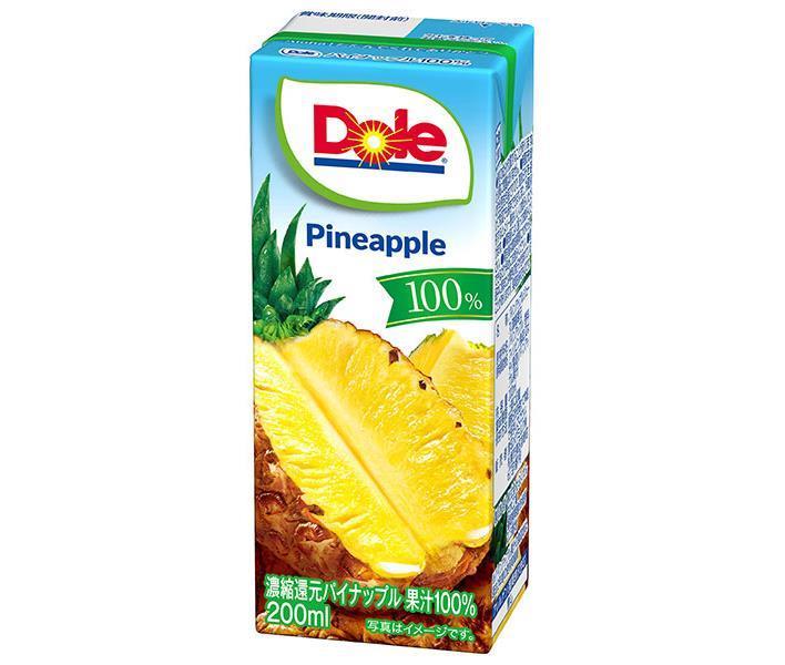 雪印メグミルク Dole(ドール) パイナップル 100% 200ml紙パック×18本入【日本出荷】