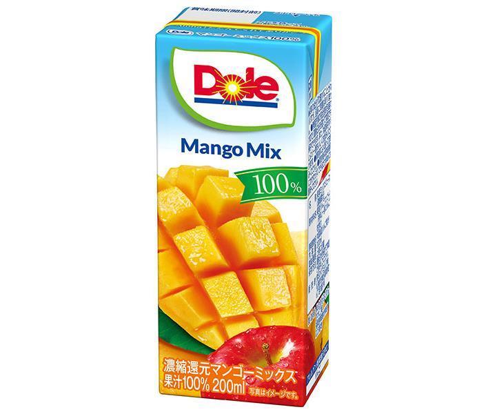 雪印メグミルク Dole(ドール) マンゴーミックス 100% 200ml紙パック×18本入【日本出荷】