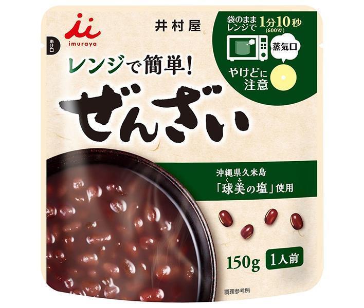 井村屋 レンジで簡単 ぜんざい 150g×30(5×6)袋入【日本出荷】