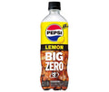 サントリー ペプシ 生 BIG ZERO LEMON【手売り用】 600mlペットボトル×24本入【日本出荷】