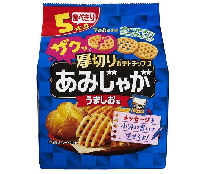 東ハト あみじゃが うましお味 5P 75g(15g×5袋)×12袋入【日本出荷】