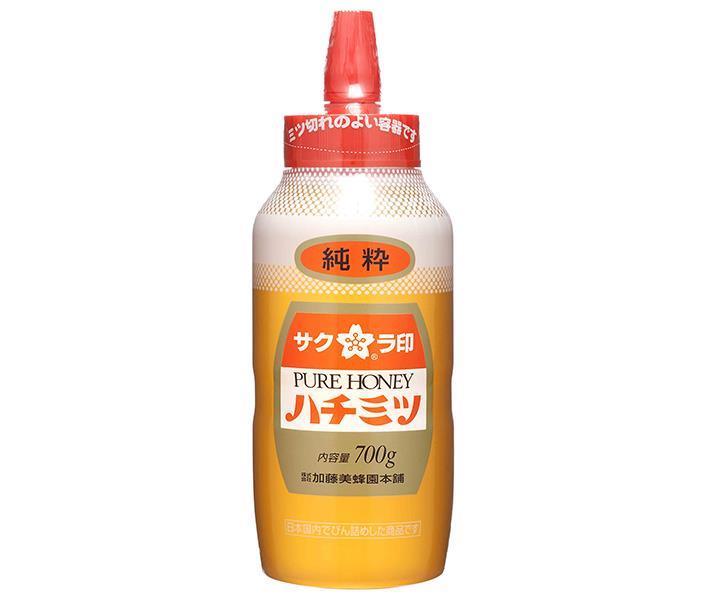 Kato Bibeeen Sakura Seal Pure Honey 700g x 12 bottles [Shipped in Japan]