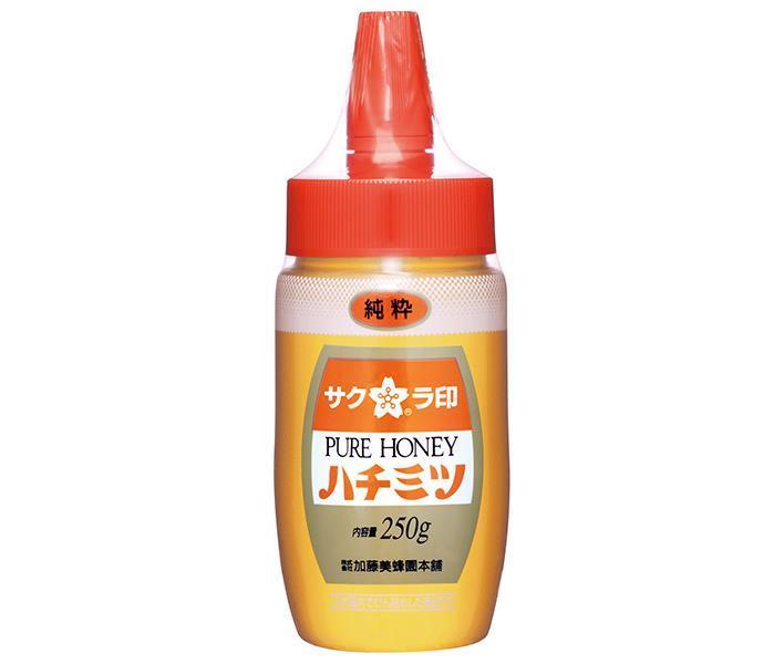 加藤美蜂園 サクラ印 純粋ハチミツ 250g×12本入【日本出荷】