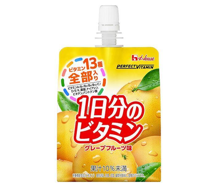 ハウスウェルネス PERFECT VITAMIN(パーフェクトビタミン) 1日分のビタミンゼリー グレープフルーツ味 180gパウチ×24本入【日本出荷】