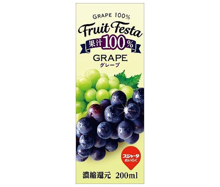 Sujata Fruit Festa Grape 200ml paper pack x 24 pieces [shipped in Japan]