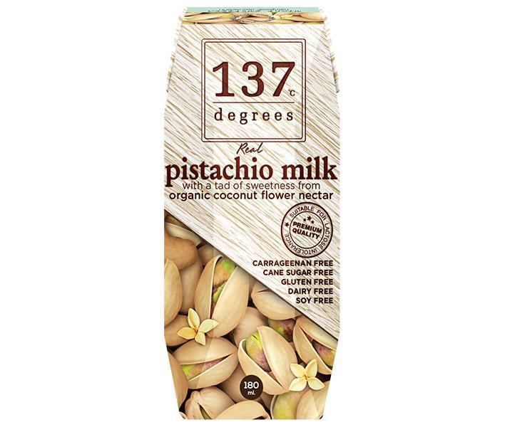 HARUNA 137 Degrees Pistachio Milk (Prisma Container) 180ml paper pack x 36 pieces [Shipped in Japan]