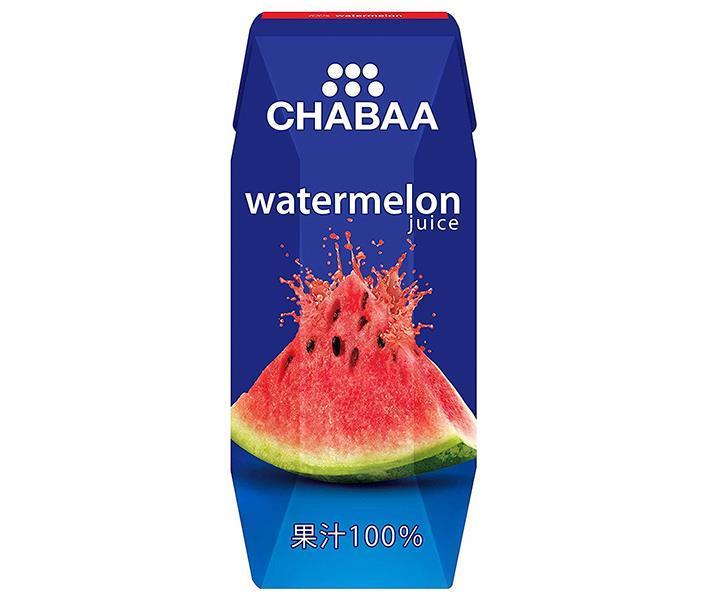 HARUNA(ハルナ) CHABAA(チャバ) 100%ジュース ウォーターメロン(プリズマ容器) 180ml紙パック×36本入【日本出荷】