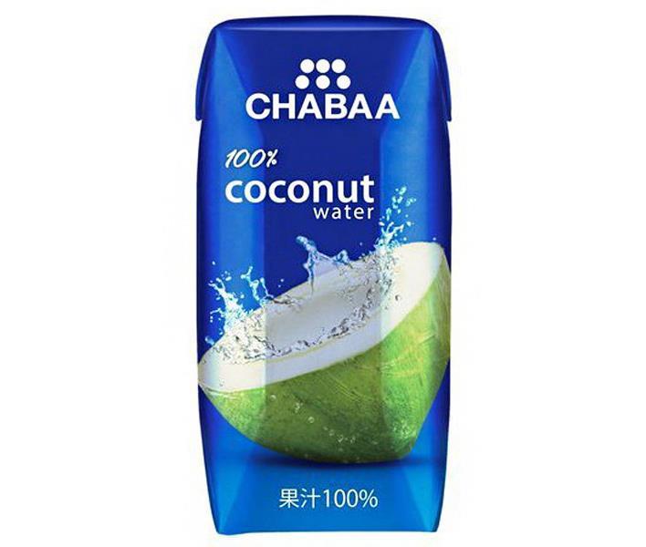 HARUNA CHABAA 100% Juice Coconut Water 180ml paper pack x 36 pieces [Shipped in Japan]