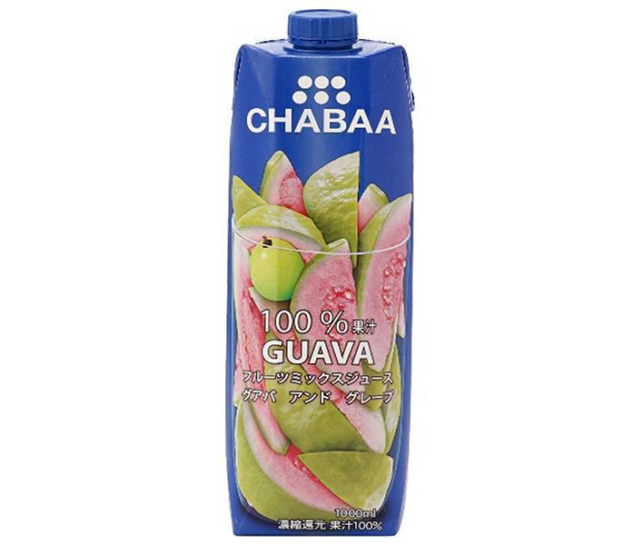 HARUNA(ハルナ) CHABAA(チャバ) 100%ミックスジュース グァバ 1000ml紙パック×12本入【日本出荷】