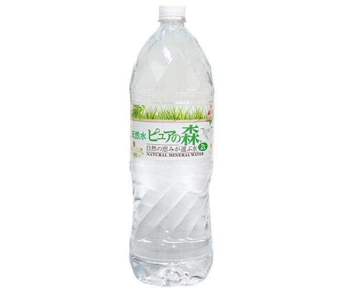 天然水 ピュアの森 2Lペットボトル×6本入【日本出荷】