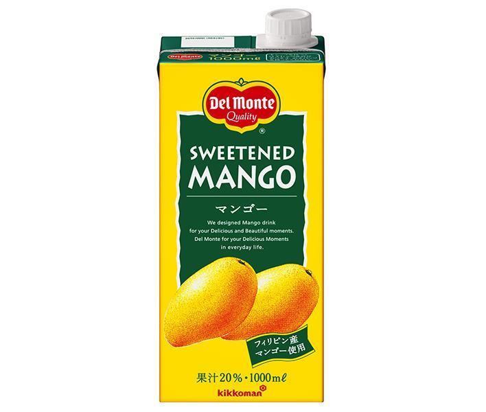 Del Monte Mango 20% 1L paper pack x 6 pieces [shipped in Japan]