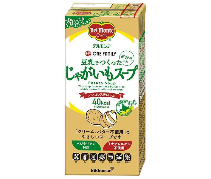 Del Monte Potato soup made with soy milk 1000ml paper pack x 6 bottles [shipped in Japan]