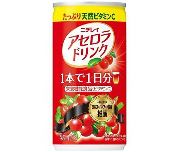 ニチレイフーズ アセロラドリンク 190g缶×30本入【日本出荷】