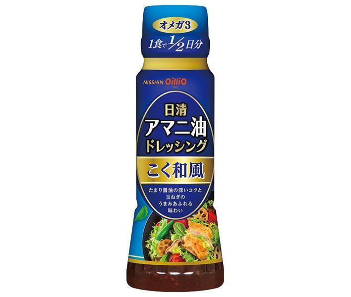 Nissin Oilio Nissin Linseed Oil Dressing Rich Japanese Style 160ml PET bottles x 12 bottles [Shipped in Japan]