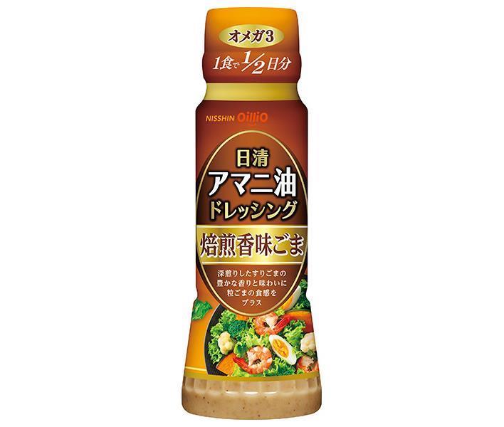 Nissin Oilio Nissin Flaxseed Oil Dressing Roasted Flavored Sesame 160ml PET bottles x 12 bottles [Shipped in Japan]