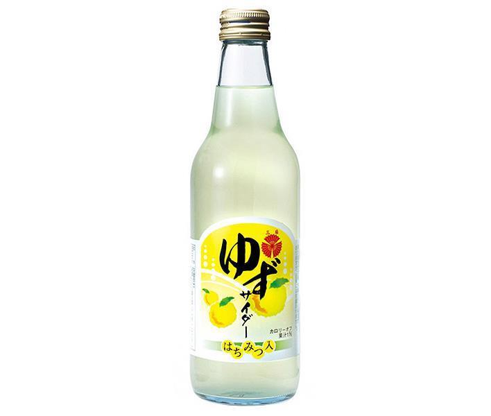 寿屋清涼食品 ゆずサイダー 340ml瓶×24本入【日本出荷】