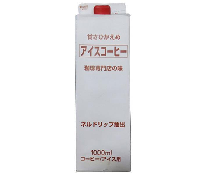 Tealand Iced Coffee Moderately Sweet 1000ml paper pack x 12 bottles [shipped in Japan]