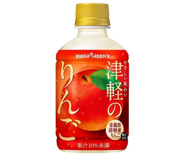 Pokka Sapporo Tsugaru apples 280ml plastic bottles x 24 bottles [shipped in Japan]