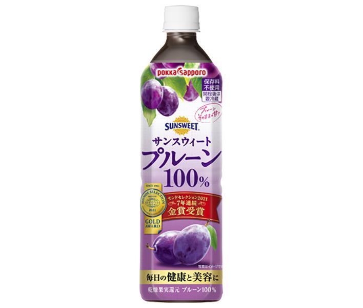 Pokka Sapporo Sunsweet Prune 100% 900ml plastic bottle x 12 bottles [shipped in Japan]