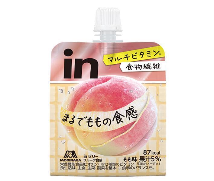 森永製菓 inゼリー フルーツ食感 もも味 150gパウチ×36本入【日本出荷】