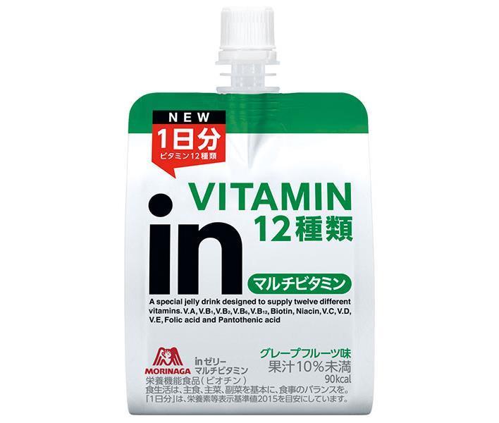 森永製菓 inゼリー マルチビタミン 180gパウチ×36本入【日本出荷】