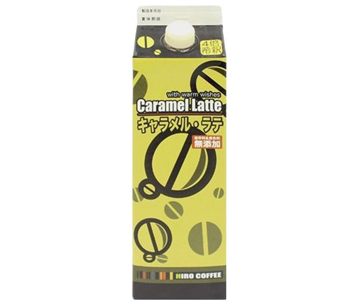 Hiro Coffee Caramel Latte Base 1000ml paper pack x 12 bottles [shipped in Japan]